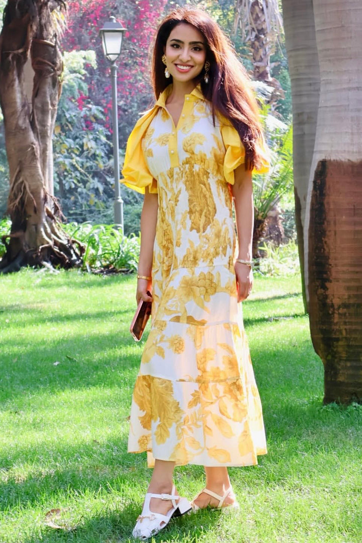 Muskan Sethi In alba dress - yellow