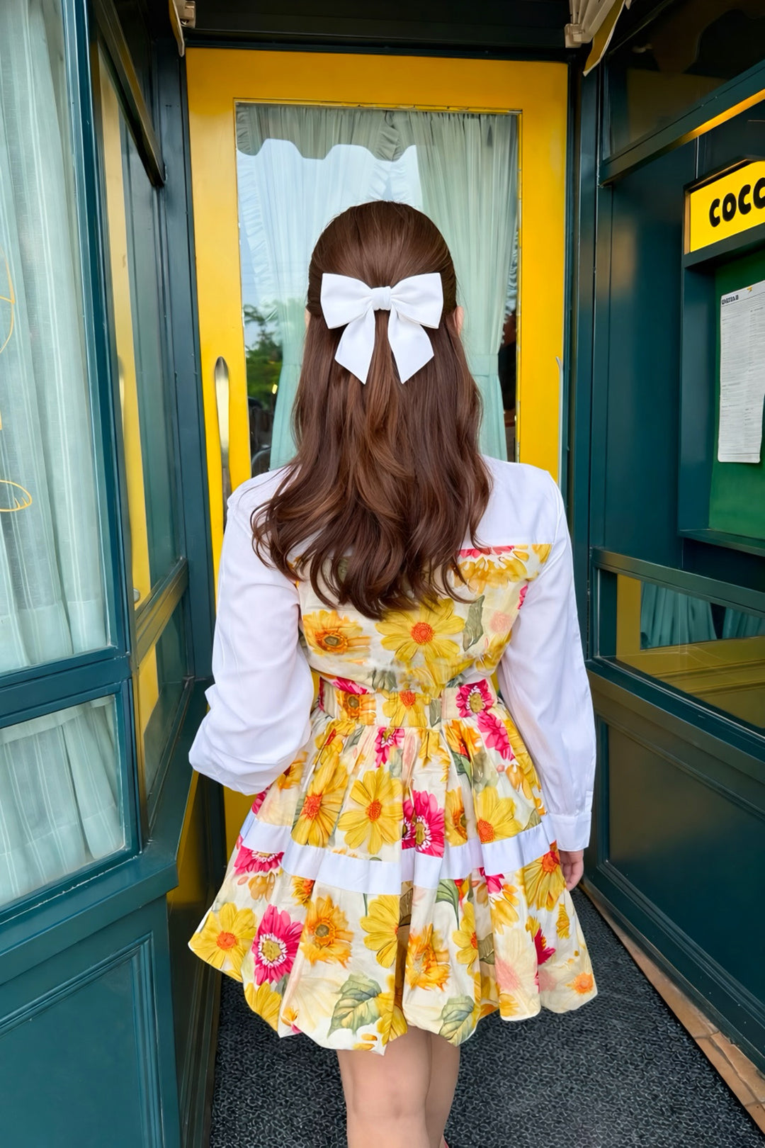 Ishleen In  Antonia dress- sunflower