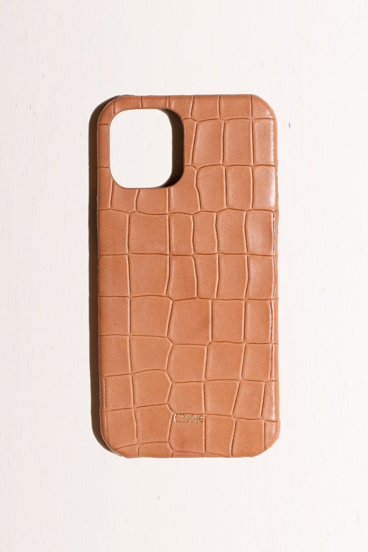 Tuahra Mobile Cover - Tan Croco