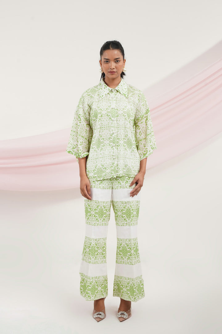 Sizzle Pants- Green Lace