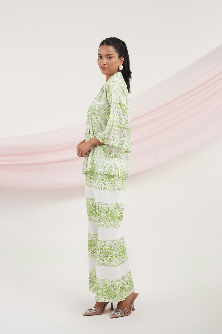 Sizzle Pants- Green Lace