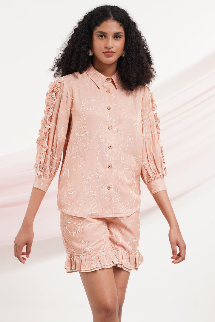 Head Over Heels Top- Faces Brick